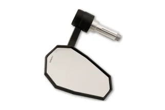 HIGHSIDER pro Bar End Mirror Stealth-X7 With LED Indicator, Black, E-approved (1pc)