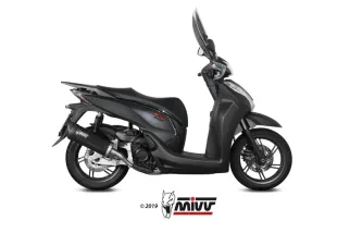 Silencieux MIVV Mover inox noir/casquette ABS noir Honda SH 300