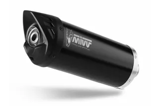 Silencieux MIVV Mover inox noir/casquette ABS noir Honda SH 300