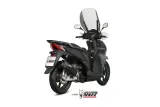 Silencieux MIVV Mover inox noir/casquette ABS noir Honda SH 300