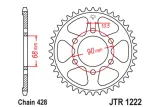 Couronne JT SPROCKETS acier standard 1222 - 428