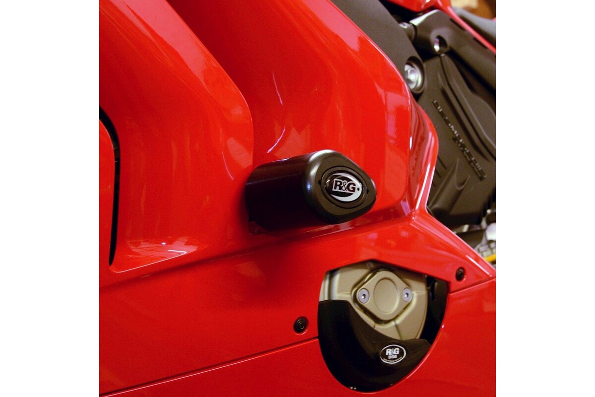 Tampons de protection R&G RACING Aero noir Ducati Panigale V4