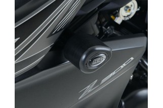 Tampons de protection R&G RACING Aero noir Kawasaki Z300