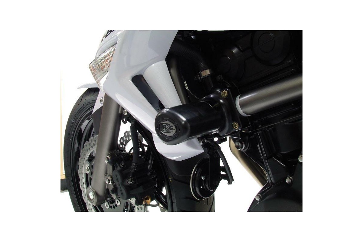 Tampons de protection R&G RACING Aero noir Kawasaki ER-6 N Tampons de protection R&G RACING Aero noir Kawasaki ER-6 N