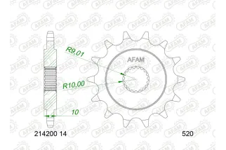 Pignon AFAM acier standard 214200 - 520
