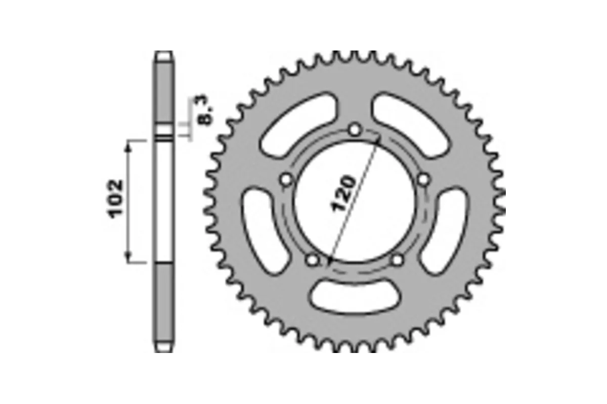 Couronne PBR acier standard 4373 - 420