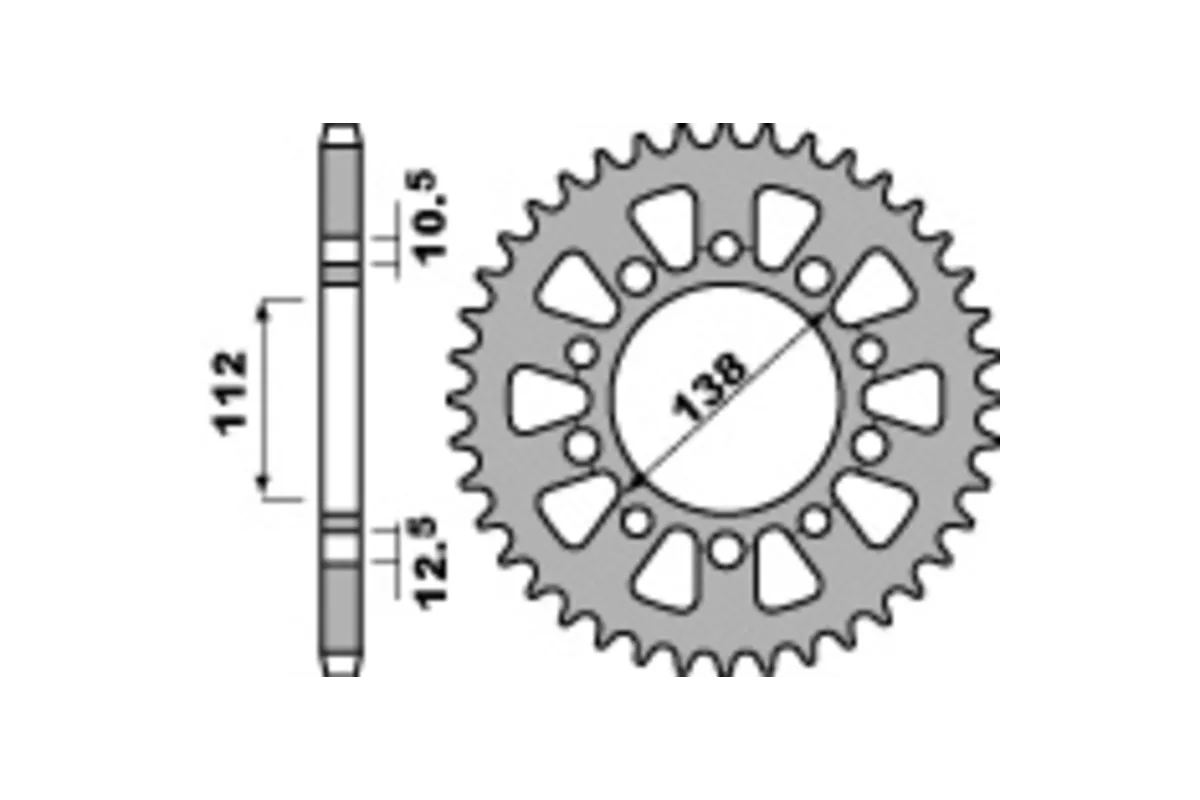 Couronne PBR acier C45 standard 4384 - 521