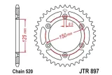 JT SPROCKETS Steel Standard Rear Sprocket 897 - 521