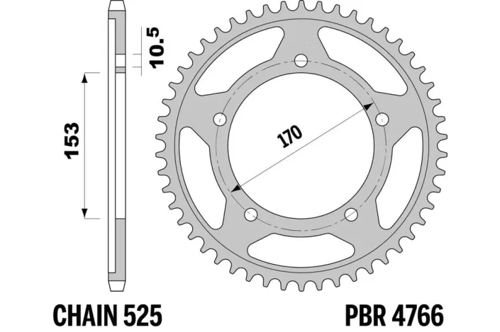 Couronne PBR aluminium 4766 - 525