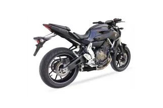 Ligne complète IXIL Hyperlow inox noir / alu poli - Yamaha MT-07 - XY9362XB