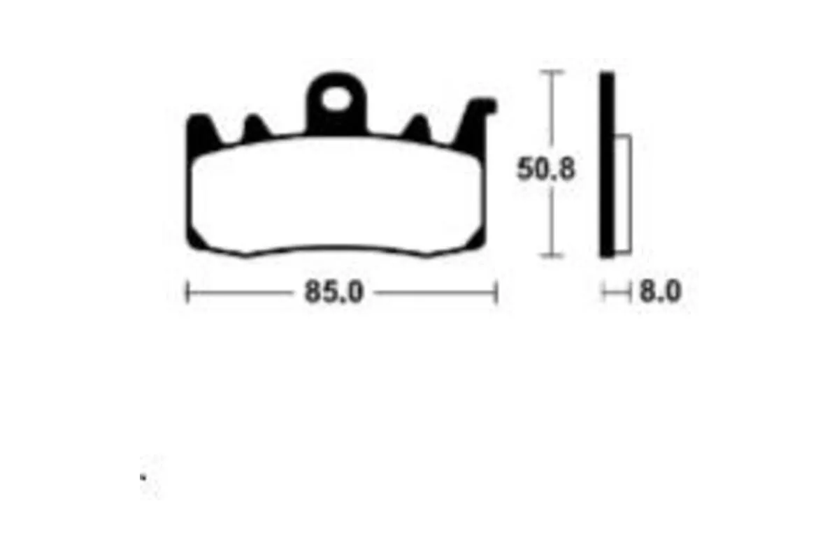 Plaquettes de frein TECNIUM Maxi Scooter métal fritté - MSS400