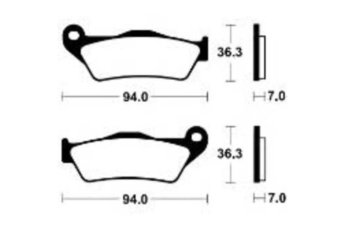 Plaquettes de frein TECNIUM Performance métal fritté - MR503