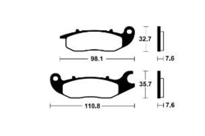 Plaquettes de frein TECNIUM Performance métal fritté - MF297