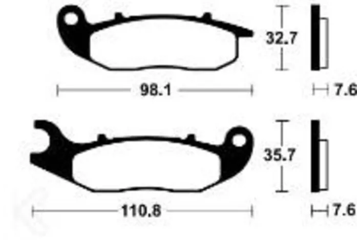 Plaquettes de frein TECNIUM Performance métal fritté - MF359
