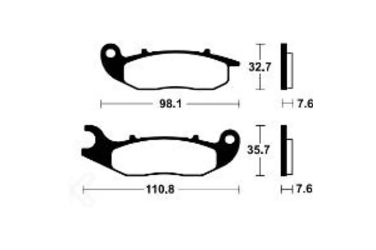 Plaquettes de frein TECNIUM Performance métal fritté - MF359