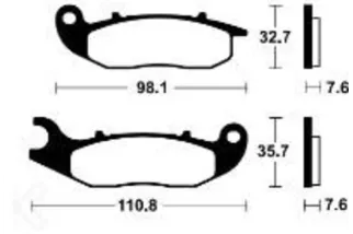 Plaquettes de frein TECNIUM Performance métal fritté - MF359