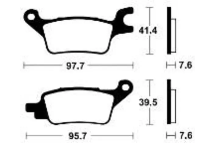 Plaquettes de frein TECNIUM Scooter organique - ME510