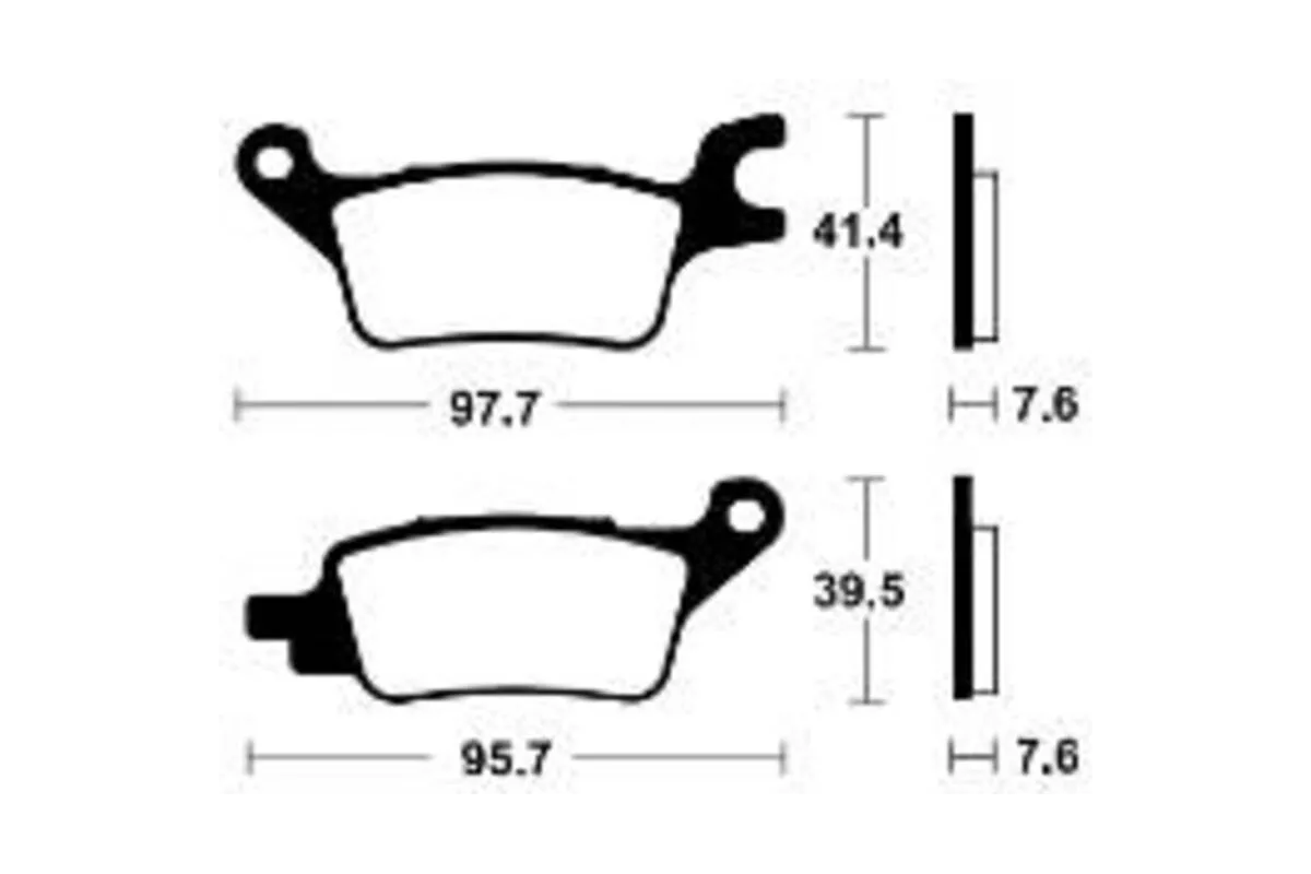 Plaquettes de frein TECNIUM Scooter organique - ME510