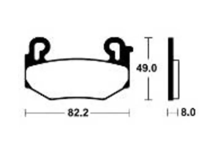 Plaquettes de frein TECNIUM Performance métal fritté - MF504