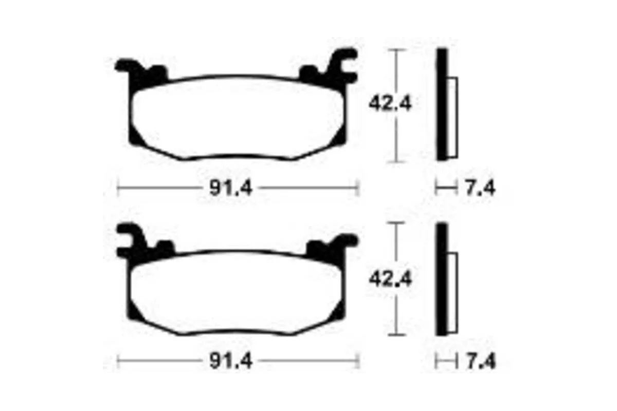 Plaquettes de frein TECNIUM Performance métal fritté - MF512