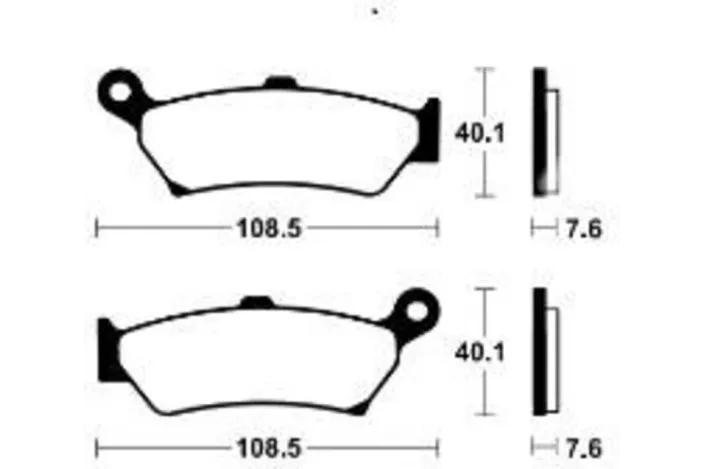 Plaquettes de frein TECNIUM Performance métal fritté - MR505