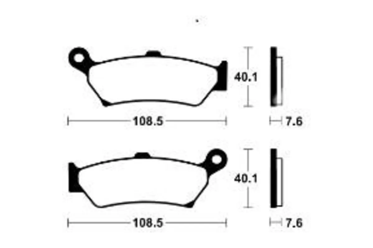 Plaquettes de frein TECNIUM Performance métal fritté - MR505