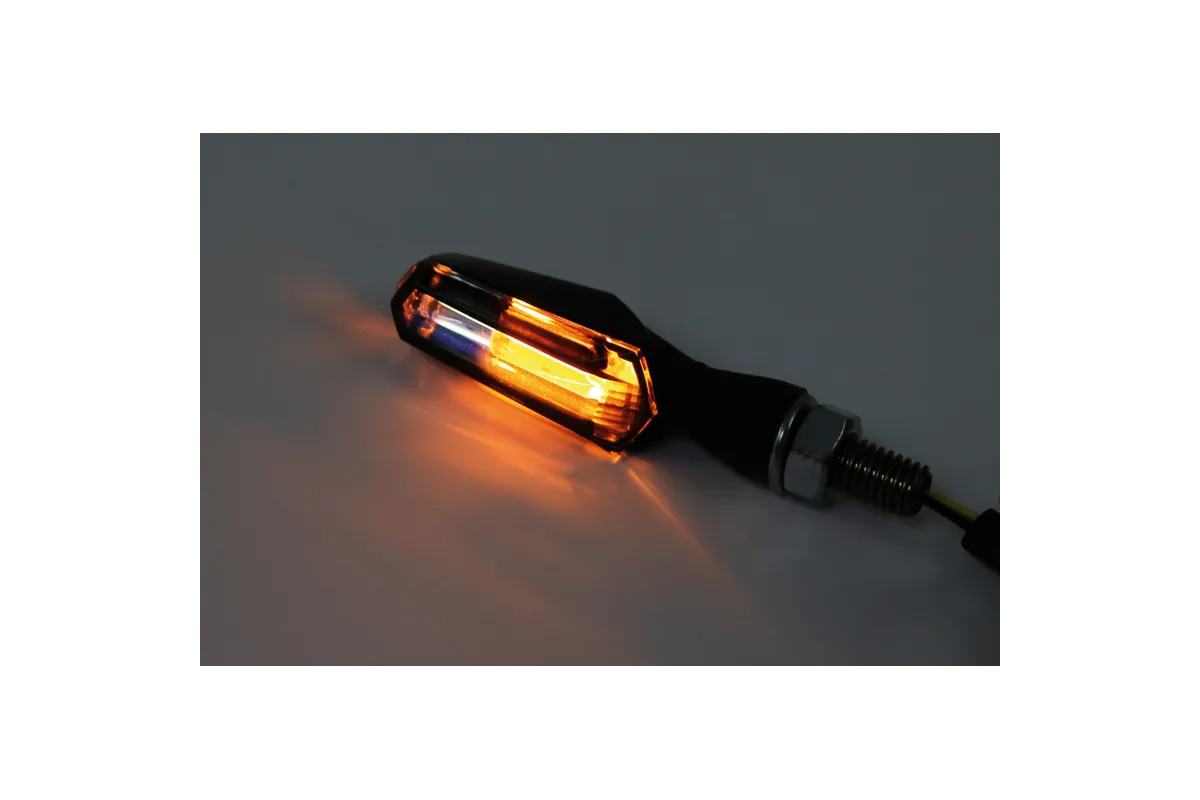 Clignotants avec feu de position LED HIGHSIDER smart SCURO 2in1 - verres fumés