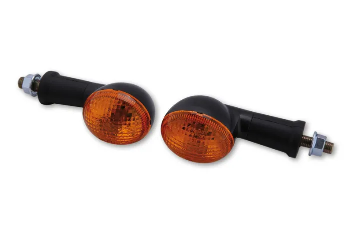 Clignotants HIGHSIDER smart OVAL Mini - noir