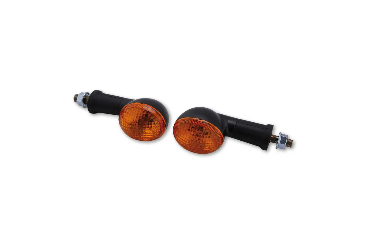 Clignotants HIGHSIDER smart OVAL Mini - noir