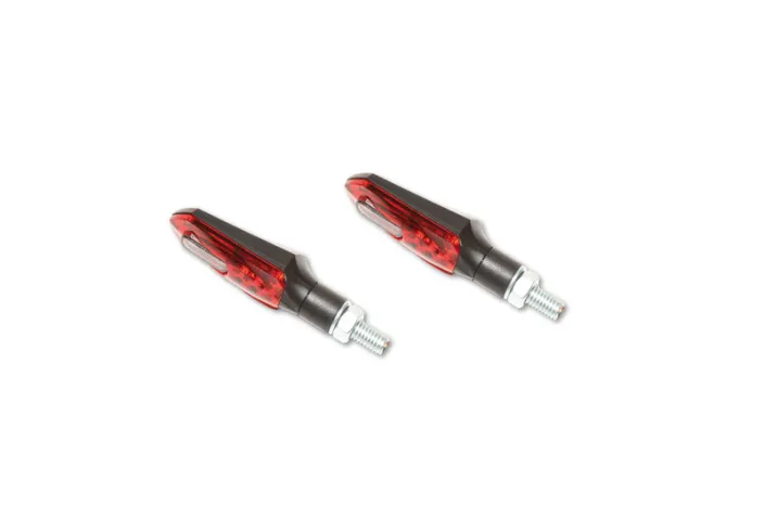 Clignotants LED HIGHSIDER smart ARROWHEAD 3in1 feu arrière/feu de stop - teinté / rouge