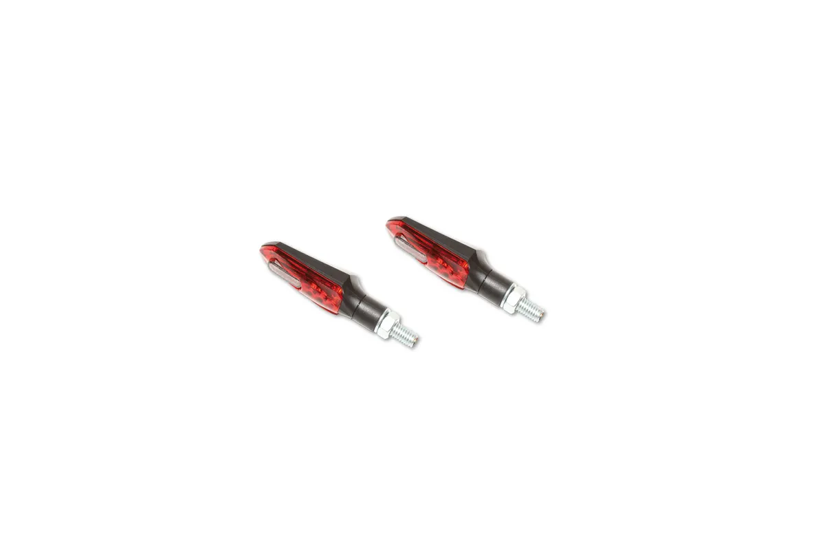 Clignotants LED HIGHSIDER smart ARROWHEAD 3in1 feu arrière/feu de stop - teinté / rouge