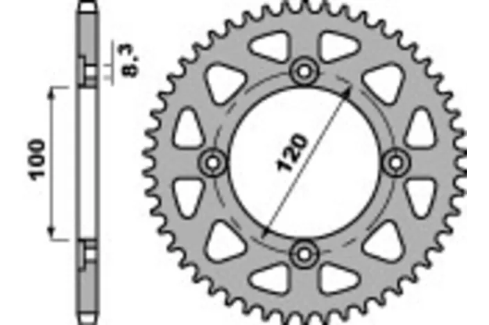 Couronne PBR acier standard 4453 - 420