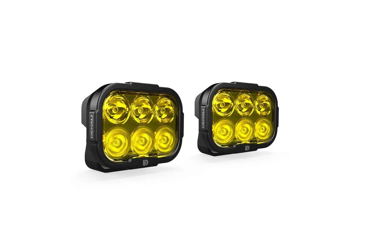 Kit d'éclairage universel DL6 lentille jaune avec câblage Premium