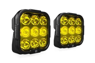 Kit d'éclairage universel DL9 lentille jaune avec câblage standard