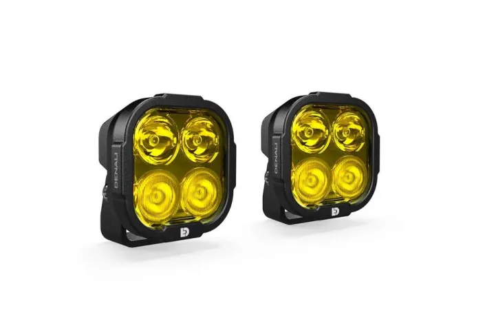 Kit d'éclairage universel DL4 lentille jaune avec câblage standard