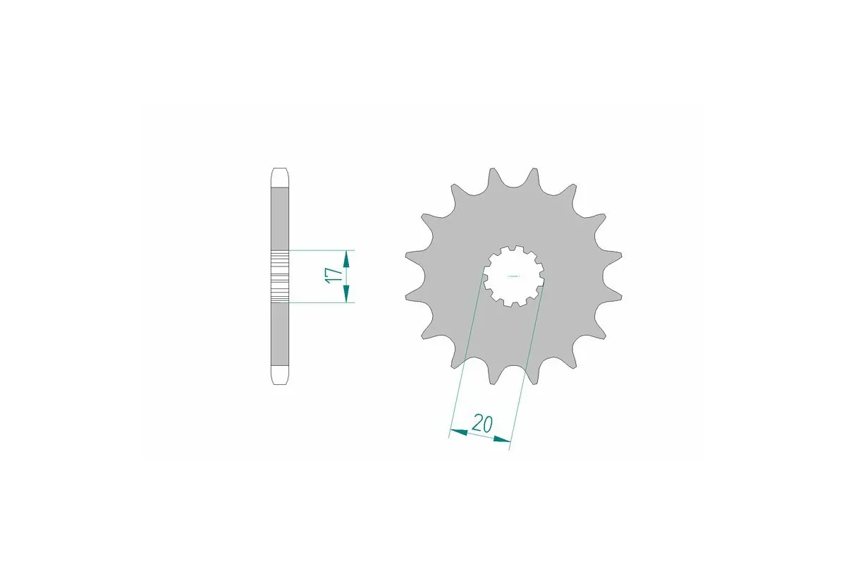 Pignon AFAM acier standard 94118 - 428
