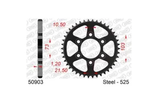 Couronne AFAM acier standard 50903 - 525