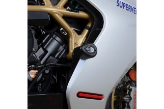 Tampons de protection R&G RACING Aero - noir MV Agusta Superveloce 800