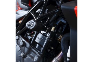 Tampons de protection R&G RACING Aero - noir MV Agusta Brutale 1000 RR