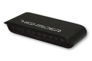 Clignotants LED HIGHSIDER pro - Stripe - noir/fumé - homologué E - la paire