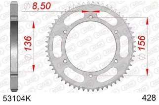 Couronne AFAM acier standard 53104 - 428