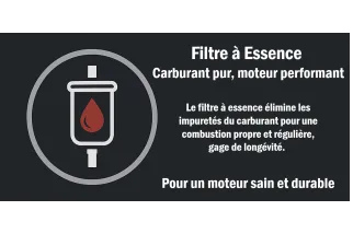Filtre à essence moto off-road – purification du carburant pour des performances optimales.