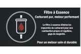 Filtre à essence moto off-road – purification du carburant pour des performances optimales.