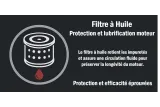 Filtre à huile moto haute efficacité – purification de l’huile et protection moteur durable.