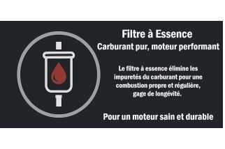 Filtre à essence moto off-road – purification du carburant pour des performances optimales.