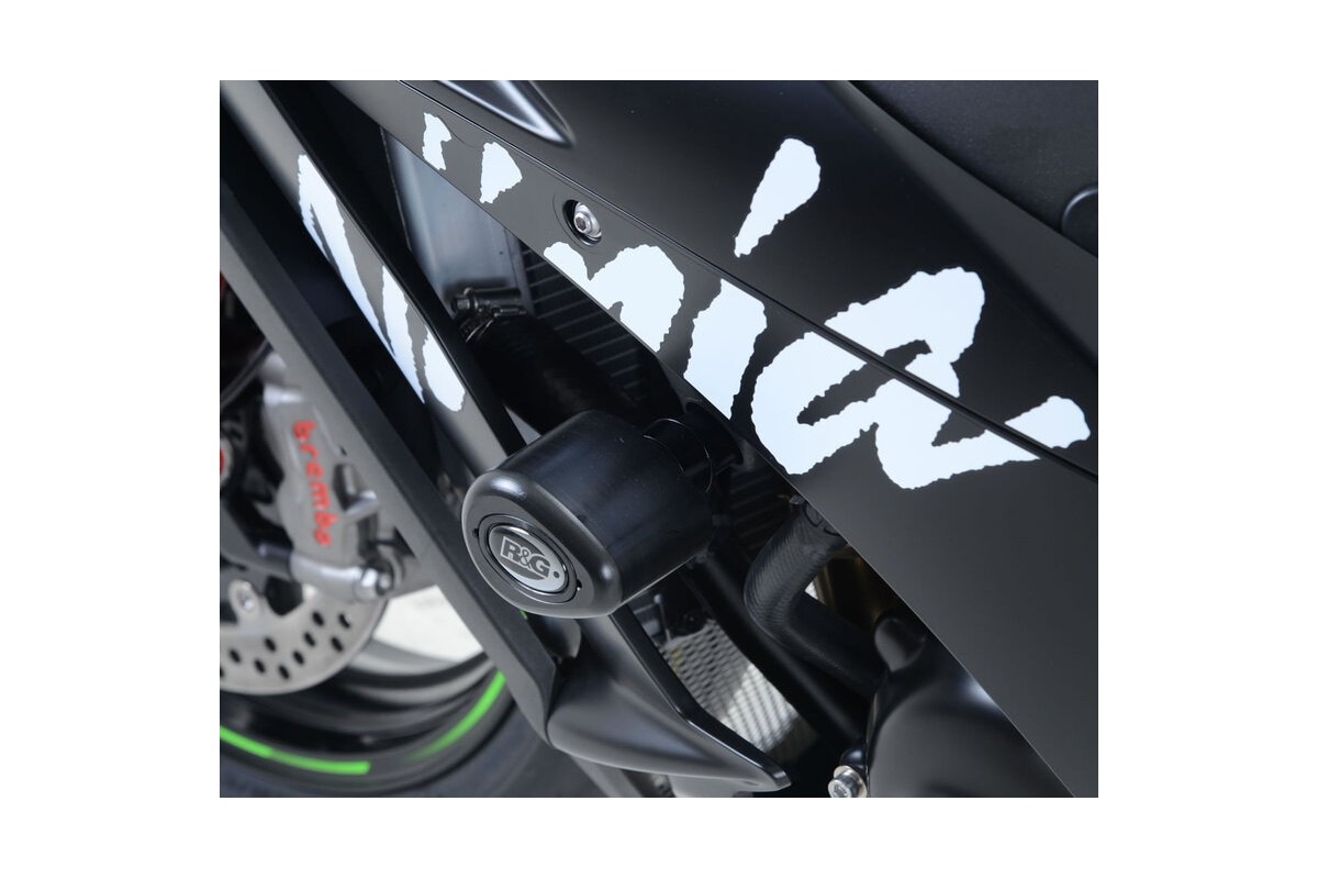 Tampons de protection R&G RACING Aero - blanc Kawasaki ZX10-R/RR