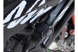 Tampons de protection R&G RACING Aero - blanc Kawasaki ZX10-R/RR