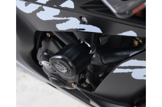 Tampons de protection R&G RACING Aero - blanc Kawasaki ZX10-R/RR