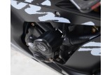 Tampons de protection R&G RACING Aero - blanc Kawasaki ZX10-R/RR