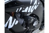 Tampons de protection R&G RACING Aero - blanc Kawasaki ZX10-R/RR